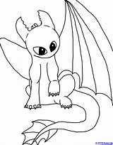 Toothless Baby Coloring Pages Fury Draw Step Night sketch template