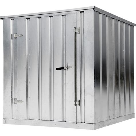 west galvanized storage building container kit  lb