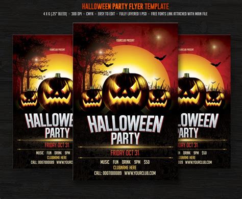 Halloween Party ~ Flyer Templates ~ Creative Market
