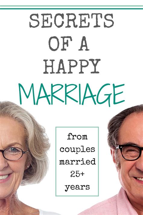 secrets of a happy marriage from couples married 25 years