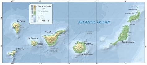topographical map   canary islands rmapporn