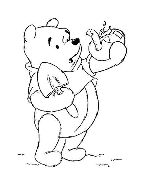 pooh bear coloring pages