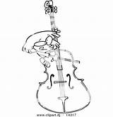 Cello Drawing Coloring Getdrawings Violin sketch template