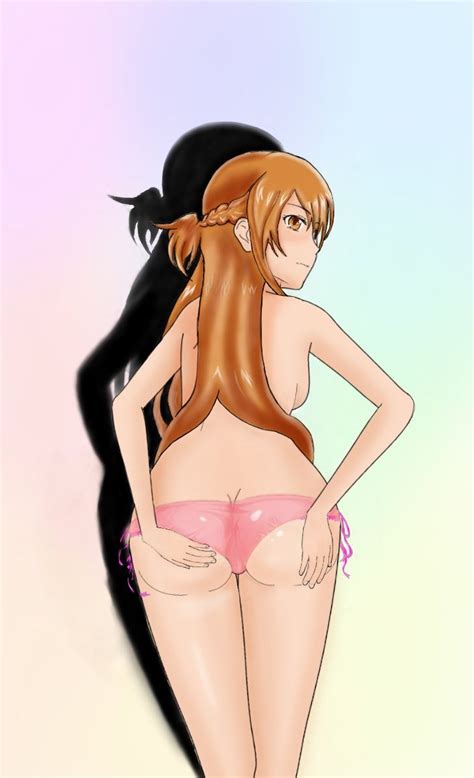 rule 34 7thsensei asuna yuuki back view panties pink