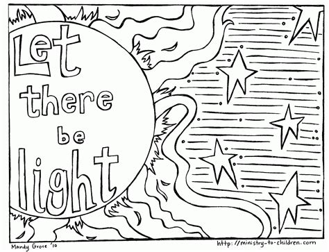 creation coloring pages god   sun moon  stars coloring home