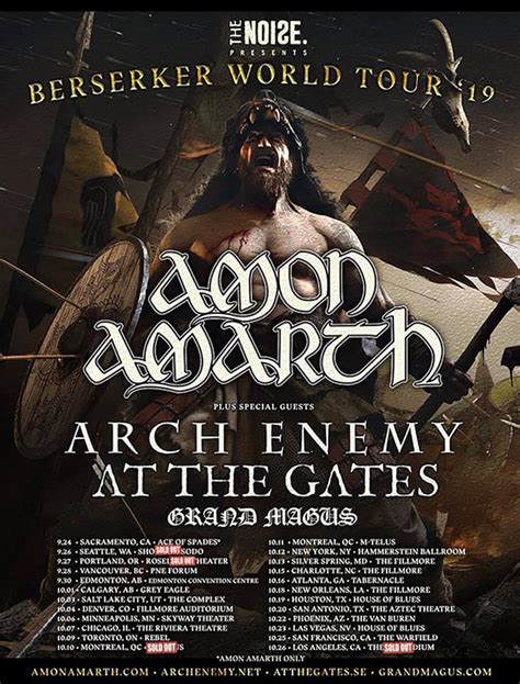 Amon Amarth Viking Metal Comes To Vegas Zrockr Magazine