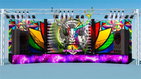 holi festival stage design jara partners