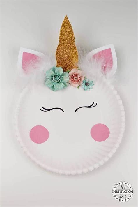 paper plate crafts easy unicorn craft idea  inspiration edit