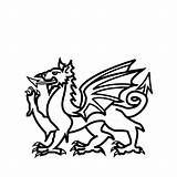 Welsh Dragon Drawing Icon Clipartmag sketch template