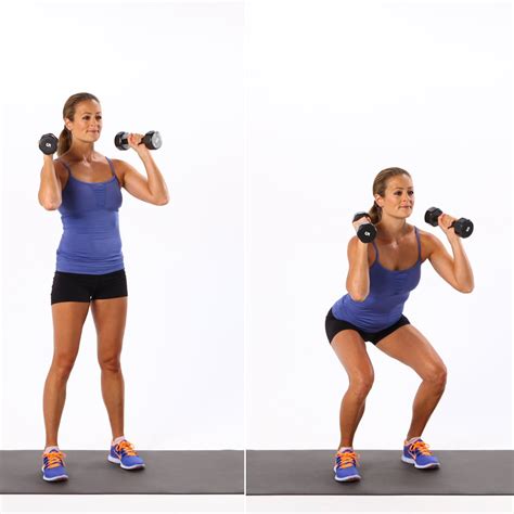 dumbbell squat  exercises         stronger firmer butt popsugar