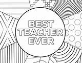 Teacher Coloring Appreciation Pages Ever Printable Template Thank Card Cards Print Big Papertraildesign Sketch sketch template