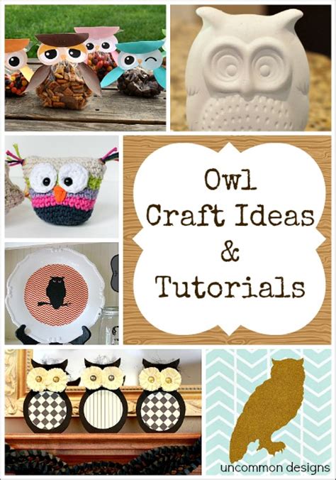 fall owl crafts ideas  tutorials