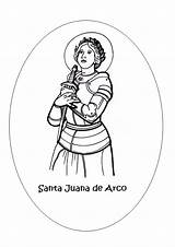 Juana Arco Catequesis Laminas Recortar Biblia Fuente sketch template