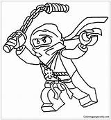 Ninja Pages Lego Coloring Color sketch template