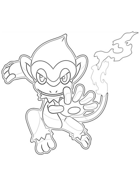 chimchar coloring pages