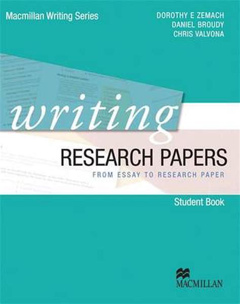 writing research papers macmillan writing series paperback