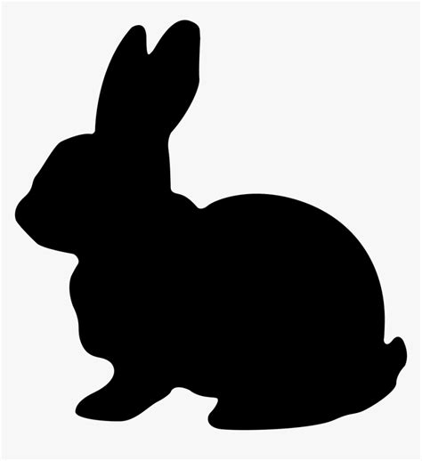 rabbit silhouette easter bunny svg hd png  transparent png
