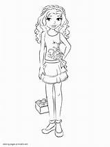 Lego Friends Coloring Pages Printable Emma Print Brilliant Girls Look Other Entitlementtrap sketch template
