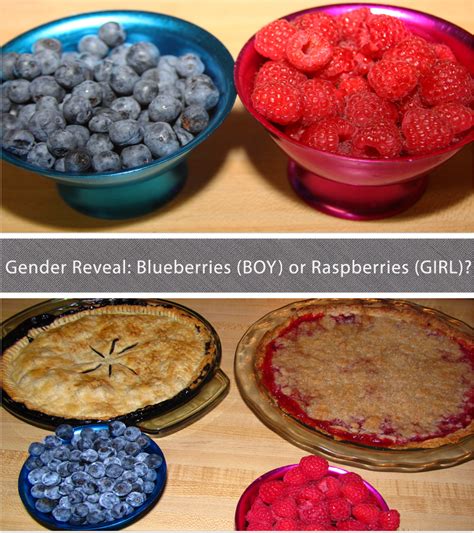 for the love of food gender reveal party with blueberry