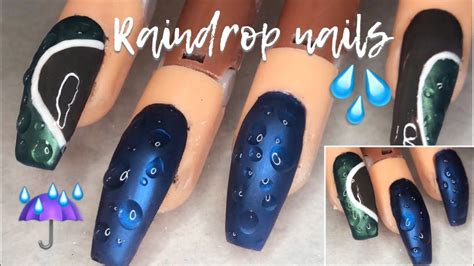 raindrop nails   raindrop effect  gel polish pigments