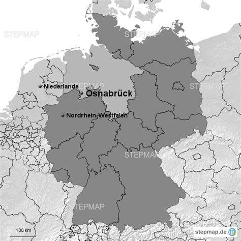 stepmap geographische lage osnabruecks landkarte fuer deutschland
