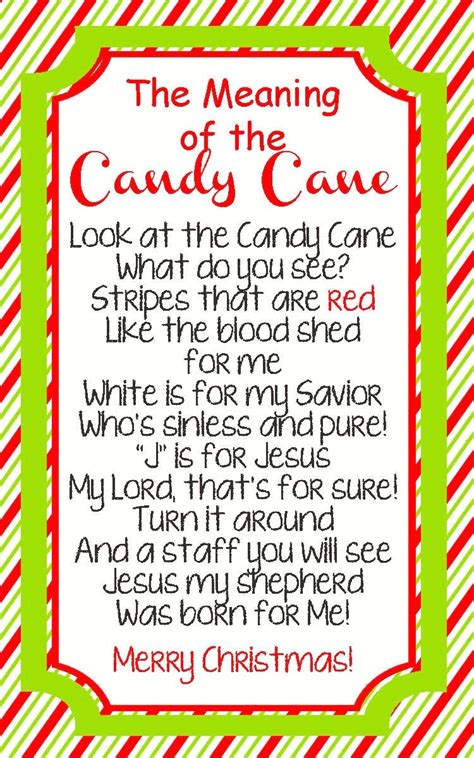 candy cane story  printable click     printable