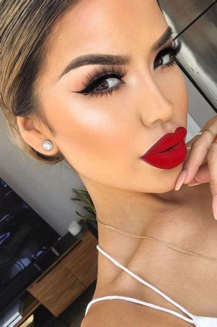 35 Ideas For Bridal Makeup Red Lips Brows Bridal Makeup Red Lips Red