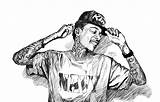 Wiz Khalifa Rapper Dope Rappers sketch template