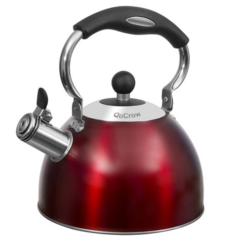 whistling tea kettle red home appliances