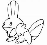 Pokemon Mudkip Coloring Pages Drawings Gobou Pokémon Morningkids sketch template