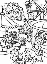 Coloring Pages Carnival Fair Park Amusement County Theme Drawing State Color Food Activity Printable Sheets Football Print Getcolorings Games Microsoft sketch template
