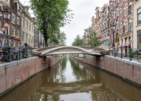 worlds   printed bridge    steel  opened  amsterdam dutchreview