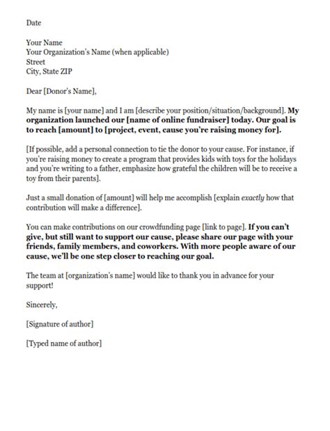 sample letter   donations   coworker death