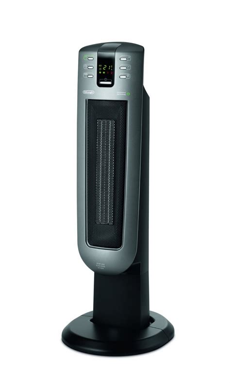 delonghi tcher oscillating ceramic tower heater  digital timer kw ebay