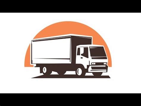 draw simple vector truck illustration youtube