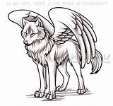 Wolf Winged Realistic Courage Captainmorwen sketch template