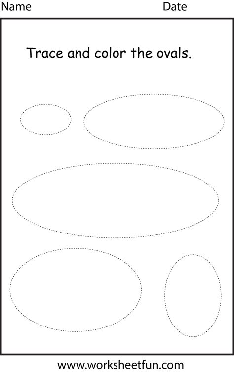 shape oval  worksheet  printable worksheets worksheetfun