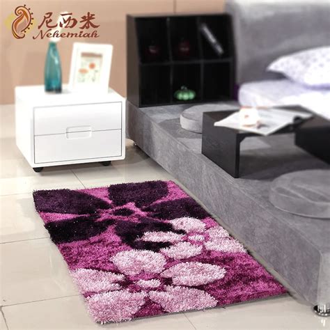 bedroom bed carpet south korean silk fashion rustic flower graphic