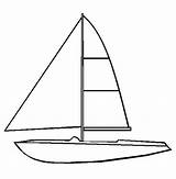 Boat sketch template