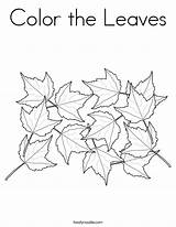 Coloring Maple Leaves Color Autumn Sugar Leaf Clipart Outline Library Pages Printable Worksheets September Print sketch template