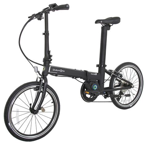 dahon unio  folding electric bike black bikeinn