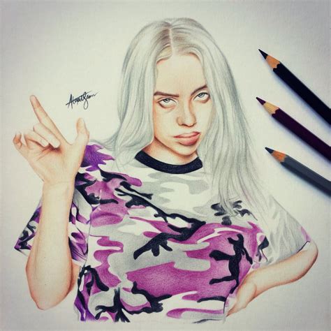 Billie Eilish Drawing Ideas Visual Arts Ideas