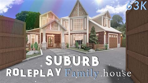 suburb roleplay family house   bloxburg  advanced placing speed build youtube