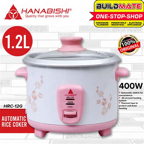 hanabishi japan rice cooker  cups  hrc   original authentic buildmate lazada ph