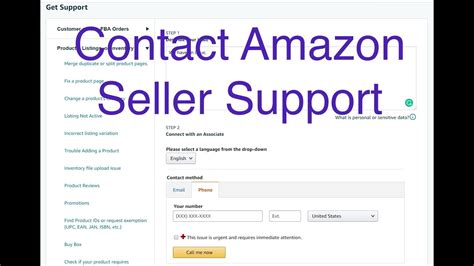 contact amazon seller central support    fastest  youtube