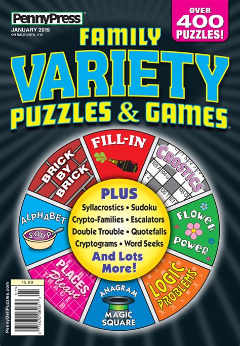 family variety puzzles games penny dell puzzles