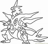 Tyranitar Charizard Gengar Colouring Coloringpages101 2197 1701 Pokémon sketch template
