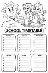 Timetable Colorear Horarios Recopilatorio Plantillas Chart Orientacionandujar Divertidos Completos Xxl sketch template