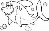 Shark Coloring Pages Cartoon Drawing Visit Sheets Whale Drawings sketch template