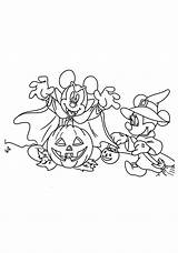 Mickey Halloween Minnie Mouse Coloring Pages A4 Categories sketch template